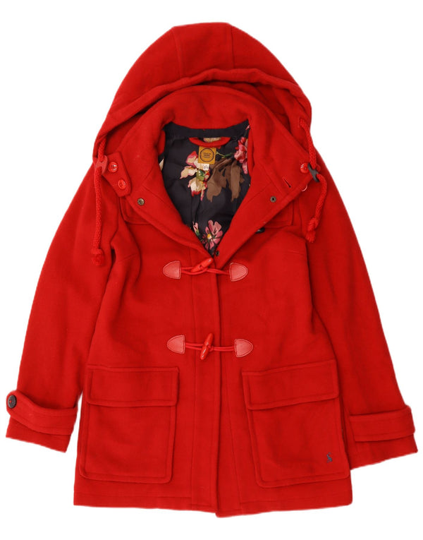 Joules Duffle-coat surdimensionné à capuche pour femme UK 6 XS Rouge Laine