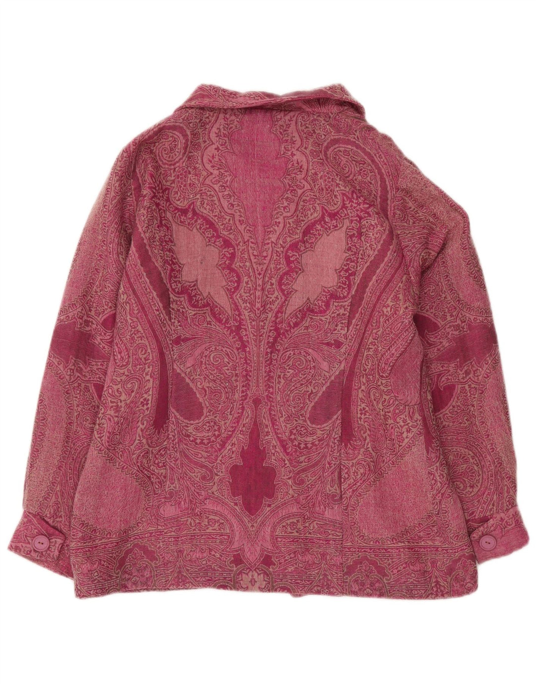 Veste Bomber Femme Vintage UK 16 Grand Paisley Rose