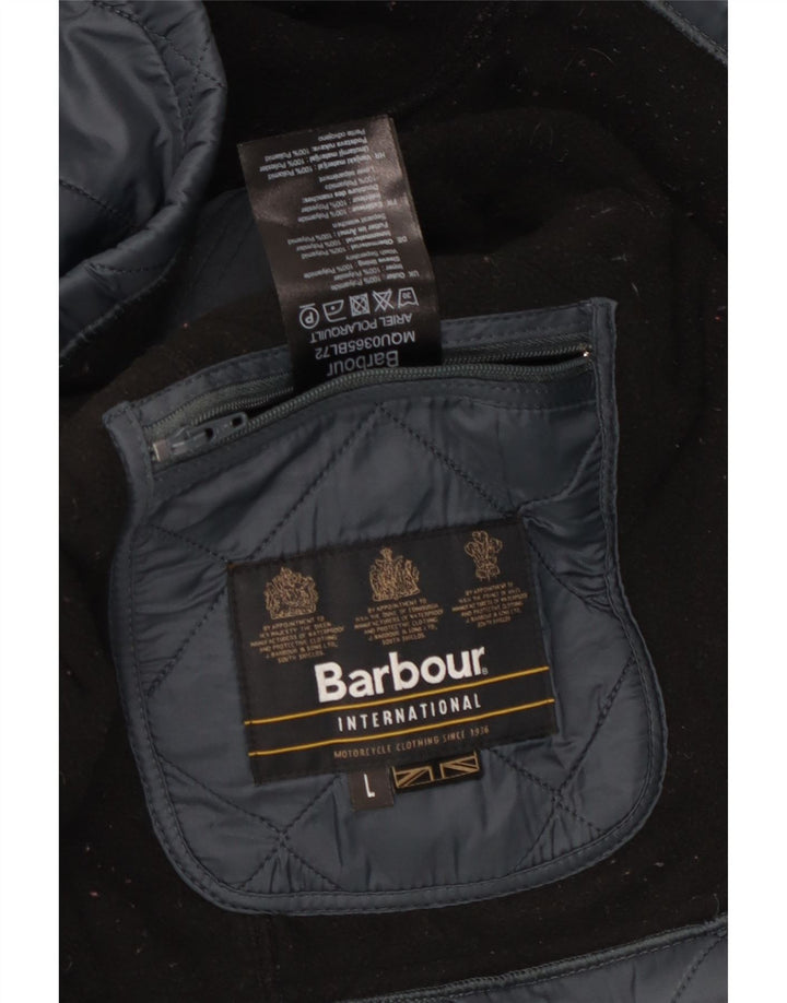 BARBOUR Veste matelassée pour homme UK 40 Large Bleu Marine Polyamide