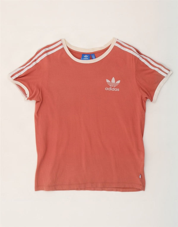 Adidas T-shirt surdimensionné pour homme UK 6 XS Orange Coton