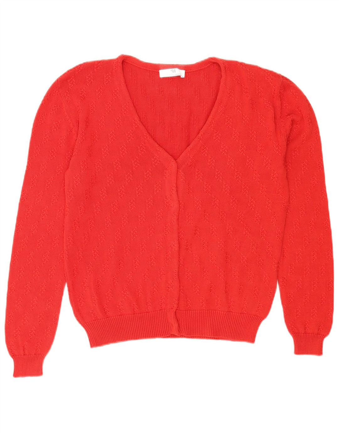 Peter Hahn Cardigan pour femme en coton rouge moyen UK 14