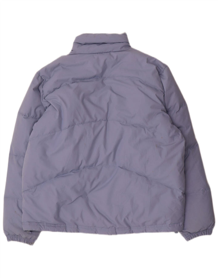 Adidas Veste matelassée surdimensionnée pour femme UK 14 Large Bleu Polyester