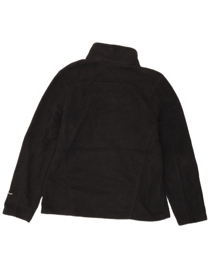 Eddie Bauer Pull polaire à col zippé pour homme, polyester noir moyen