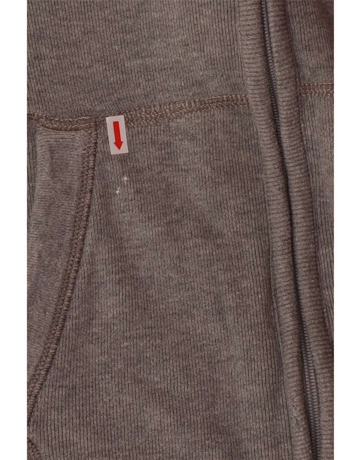 ABERCROMBIE & FITCH Veste de survêtement graphique pour femme UK 16 Large Gris