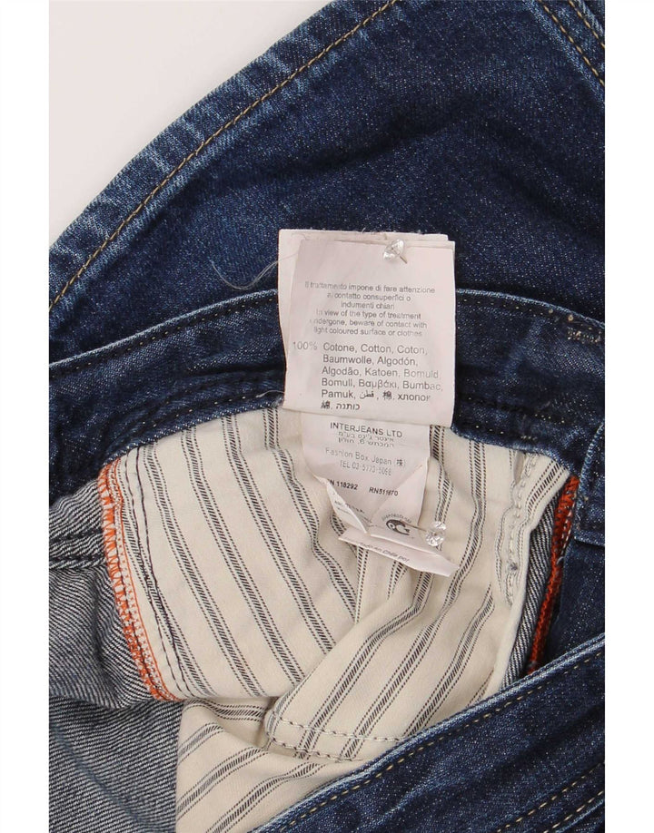 Replay Jean droit homme W31 L34 bleu marine coton