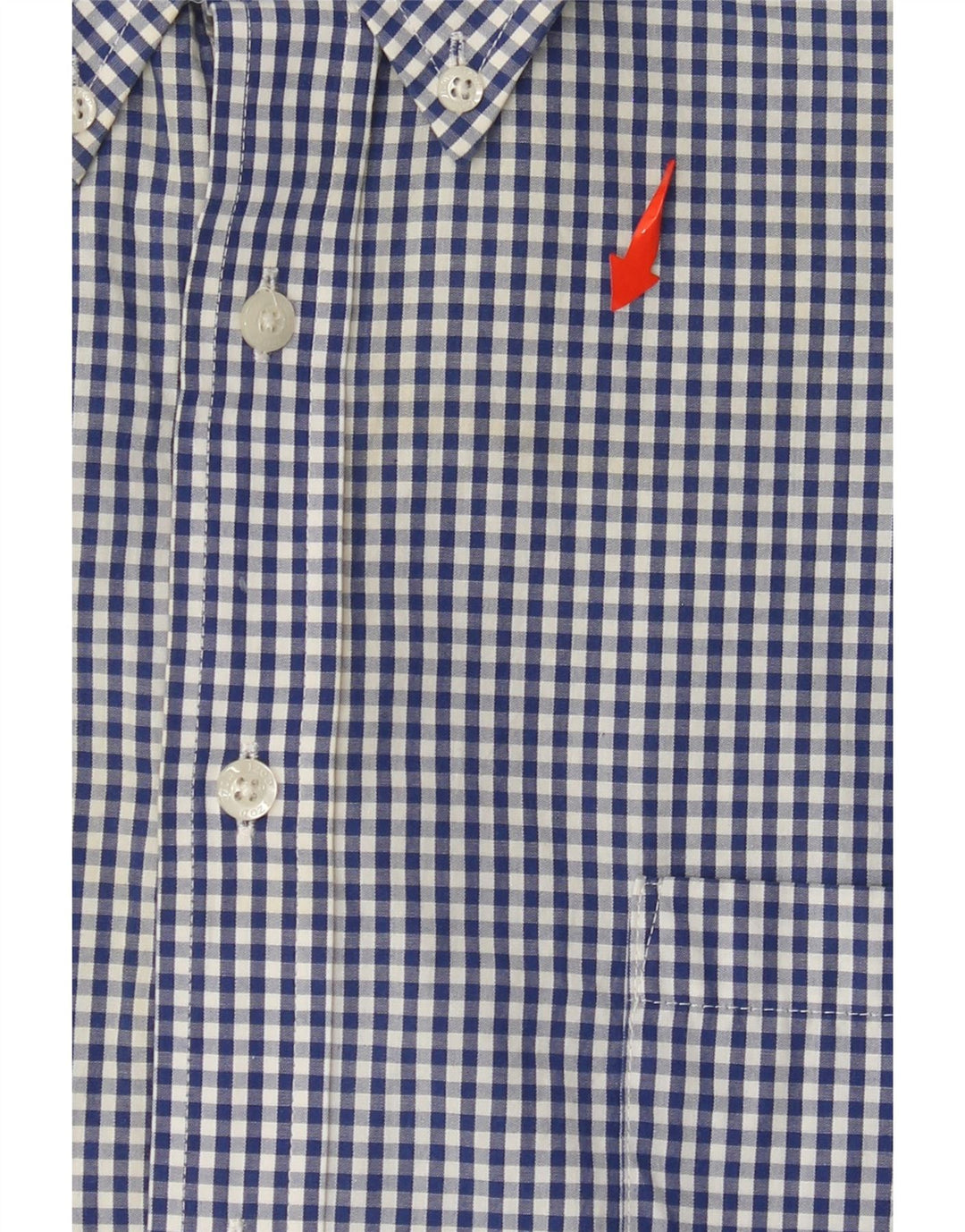 IZOD Chemise coupe régulière pour homme Taille 18 2XL Bleu Vichy Coton