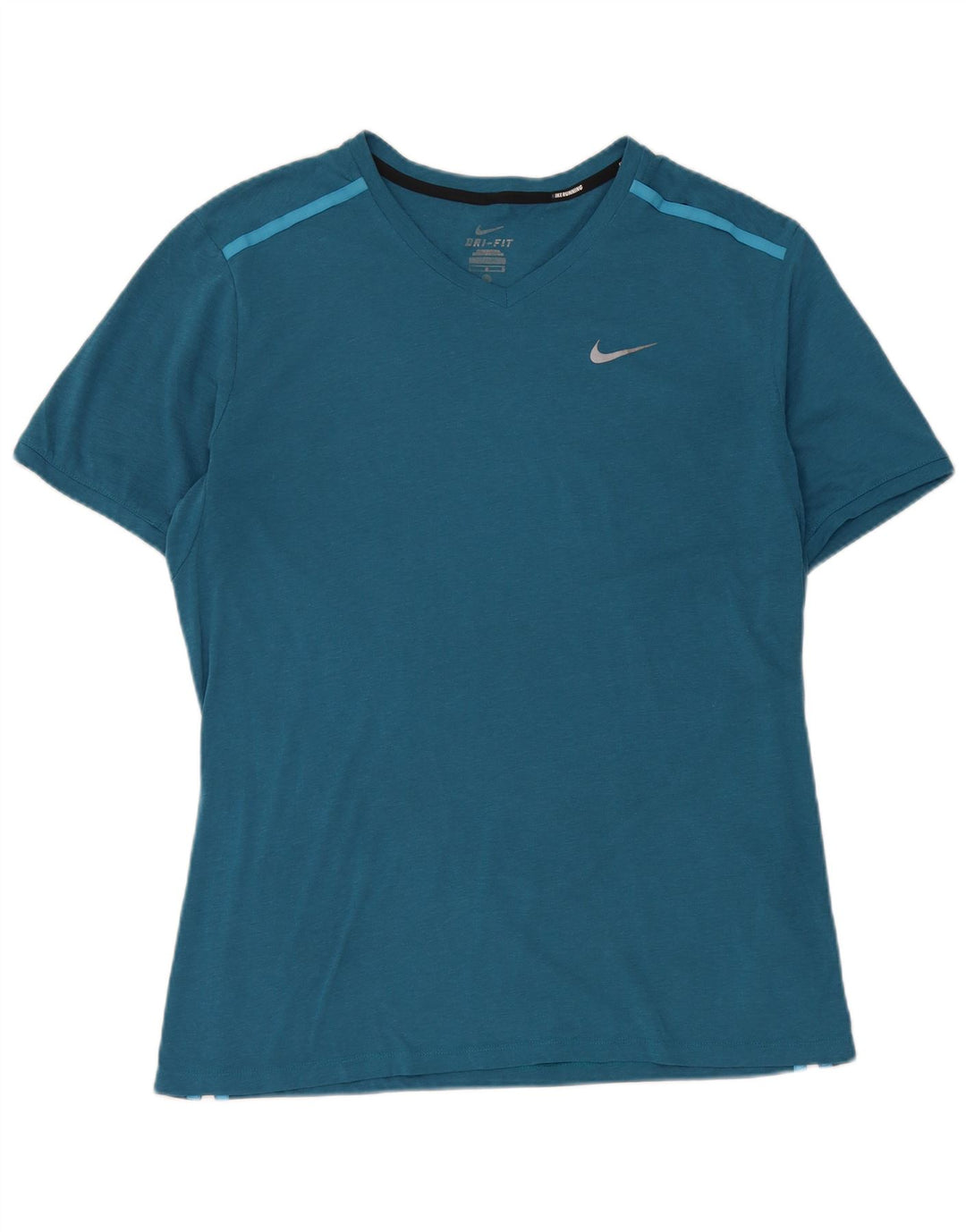 Nike Hommes Dri Fit T-Shirt Haut Grand Bleu Polyester