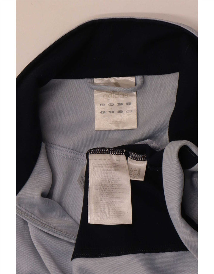Adidas Veste de survêtement pour homme UK 40/42 Gris moyen Colourblock Polyester