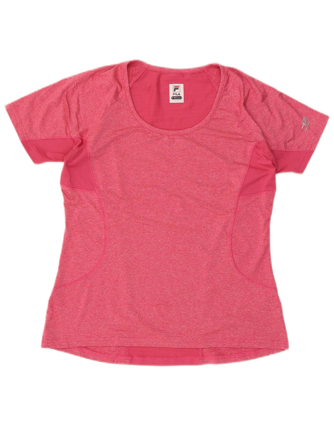 FILA Femme T-Shirt Top UK 14 Large Rose Polyester