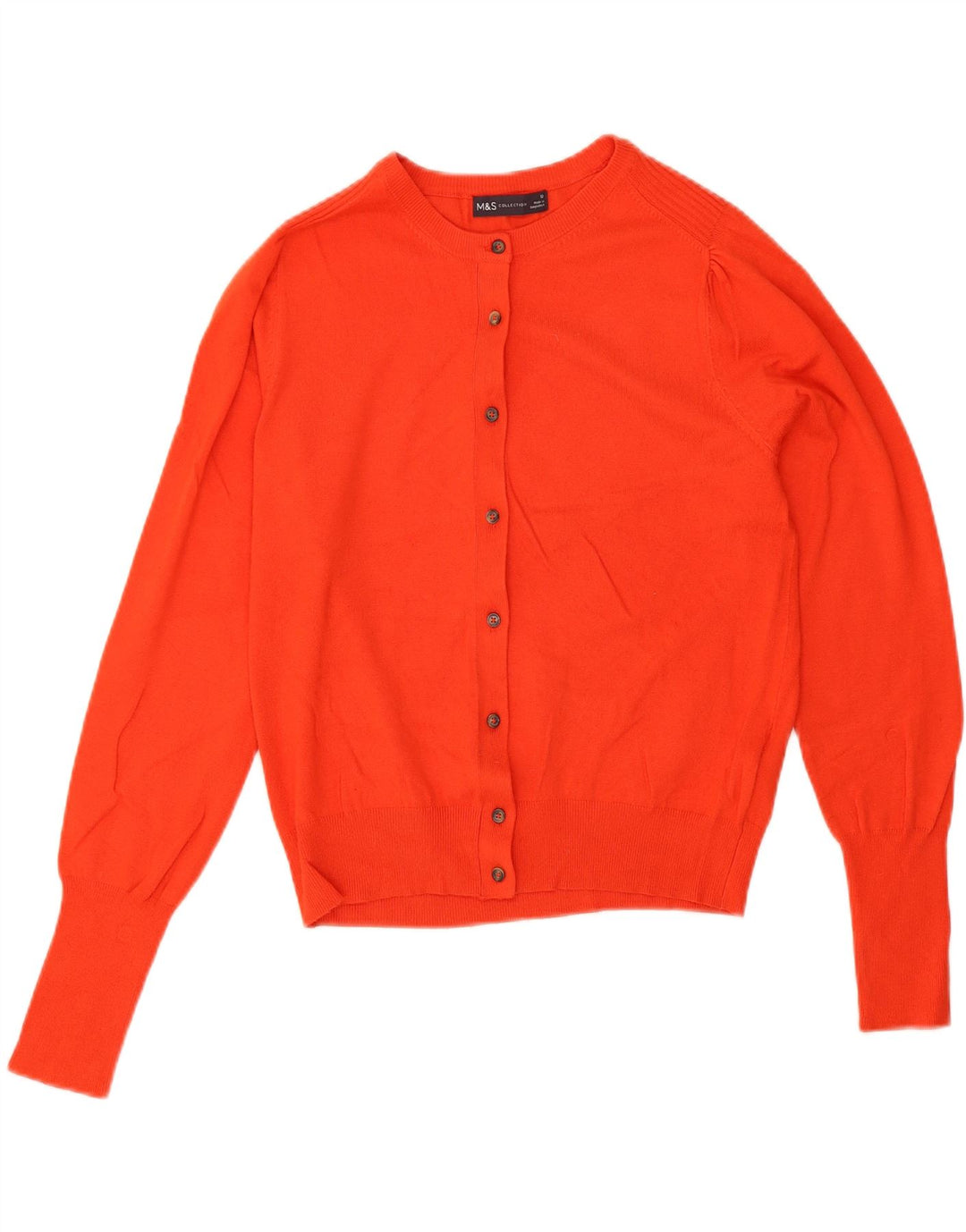 Marks & Spencer Cardigan pour femme en viscose orange moyen UK 12