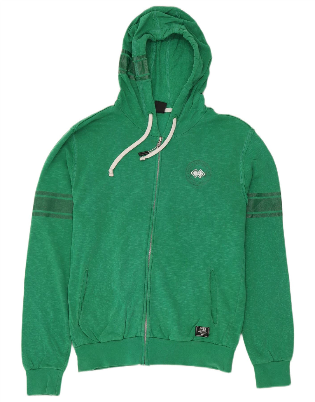 ERREA Pull à capuche zippé pour homme en coton vert grand