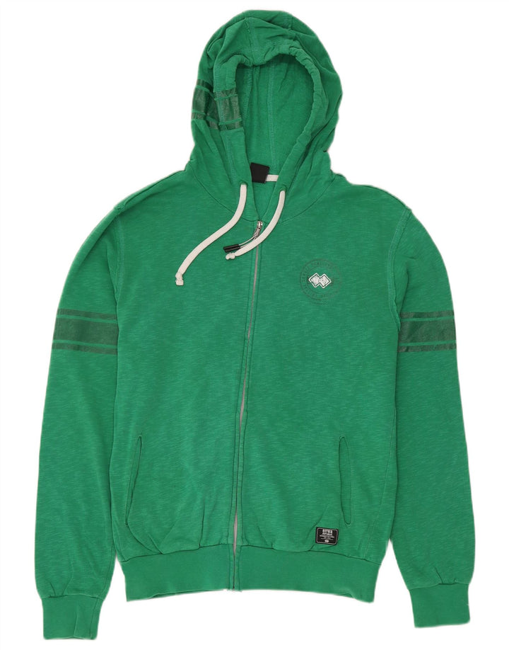 ERREA Pull à capuche zippé pour homme en coton vert grand