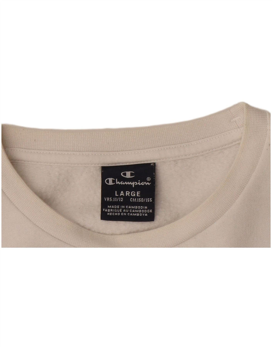 CHAMPION Sweat-shirt graphique pour garçon 11-12 ans Grand Blanc