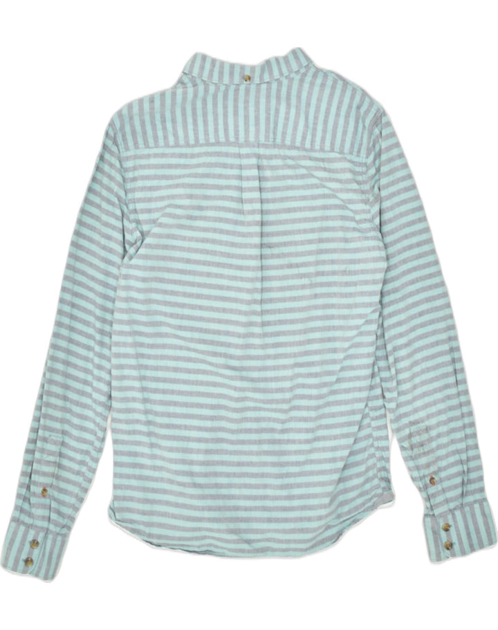 VANS Mens Shirt Small Blue Striped Cotton | Vintage Vans | Thrift | Second-Hand Vans | Used Clothing | Messina Hembry 