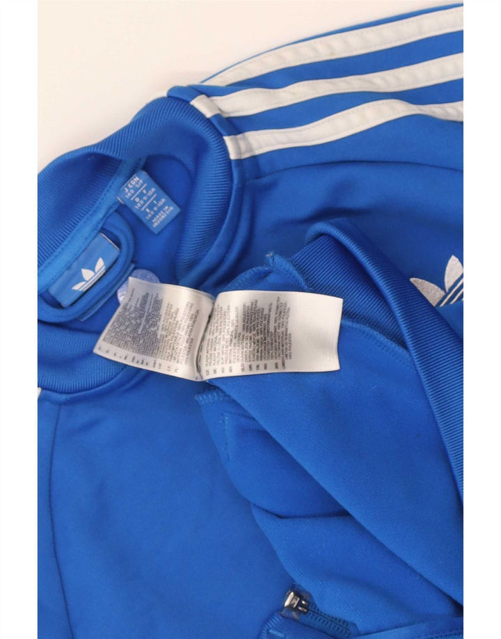 Veste de survêtement Adidas Garçon 9-10 ans Bleu Polyester
