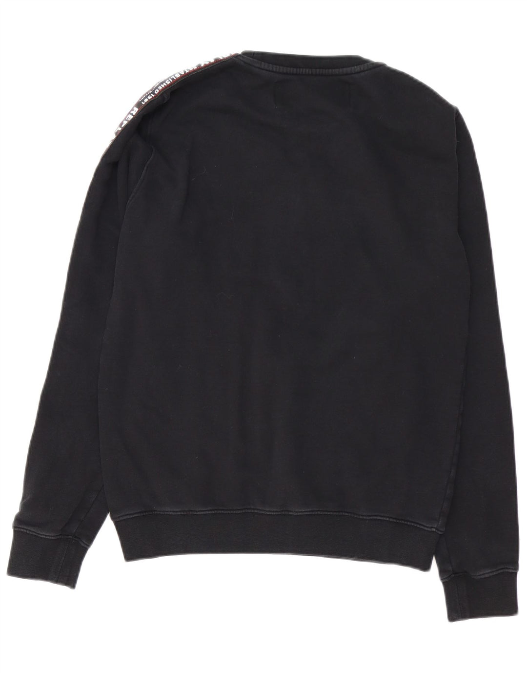 REPLAY Sweat-Shirt Graphique Homme Noir Moyen Coton