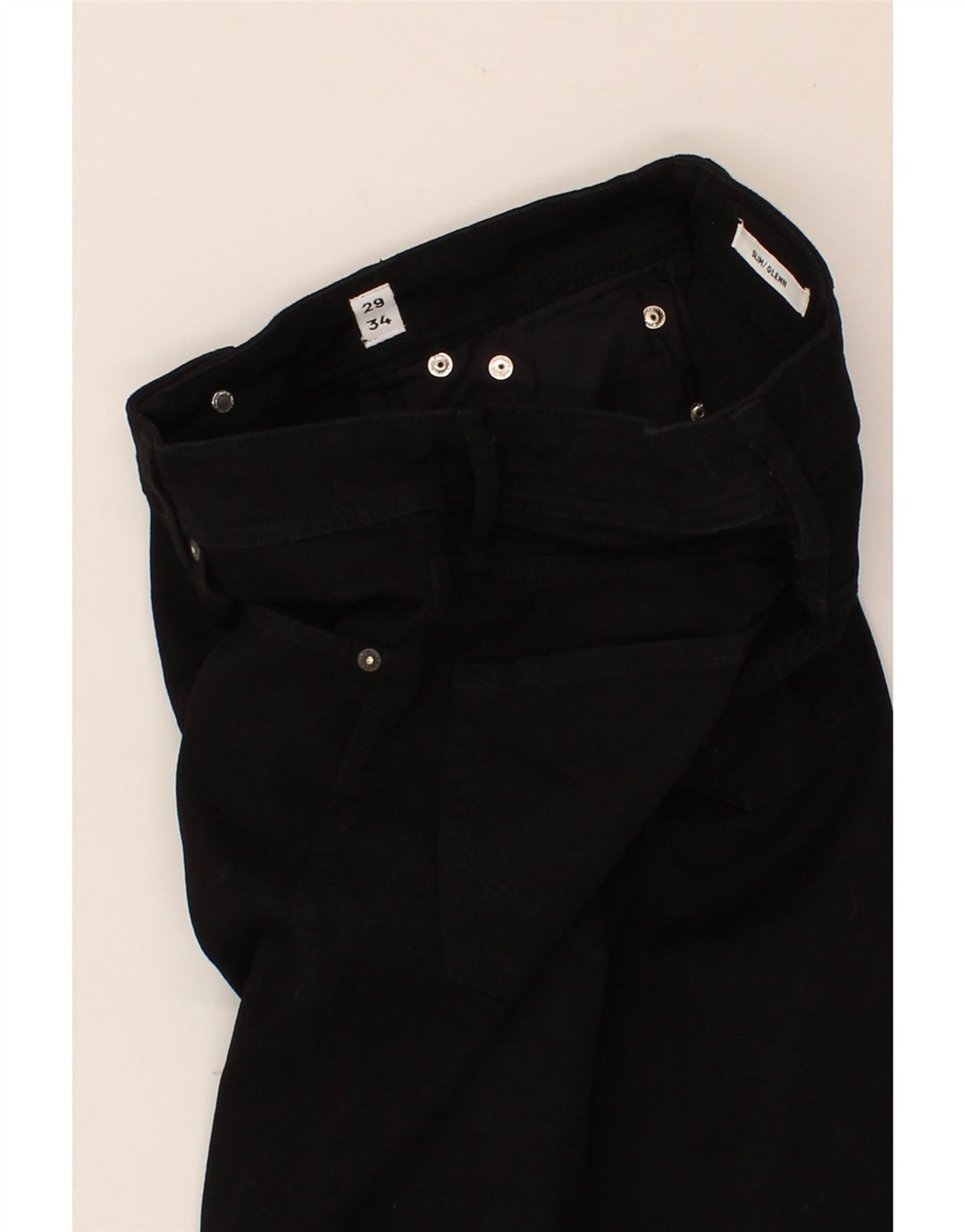 JACK & JONES Womens GLENN Slim Jeans W29 L34  Black Cotton Vintage Jack & Jones and Second-Hand Jack & Jones from Messina Hembry 