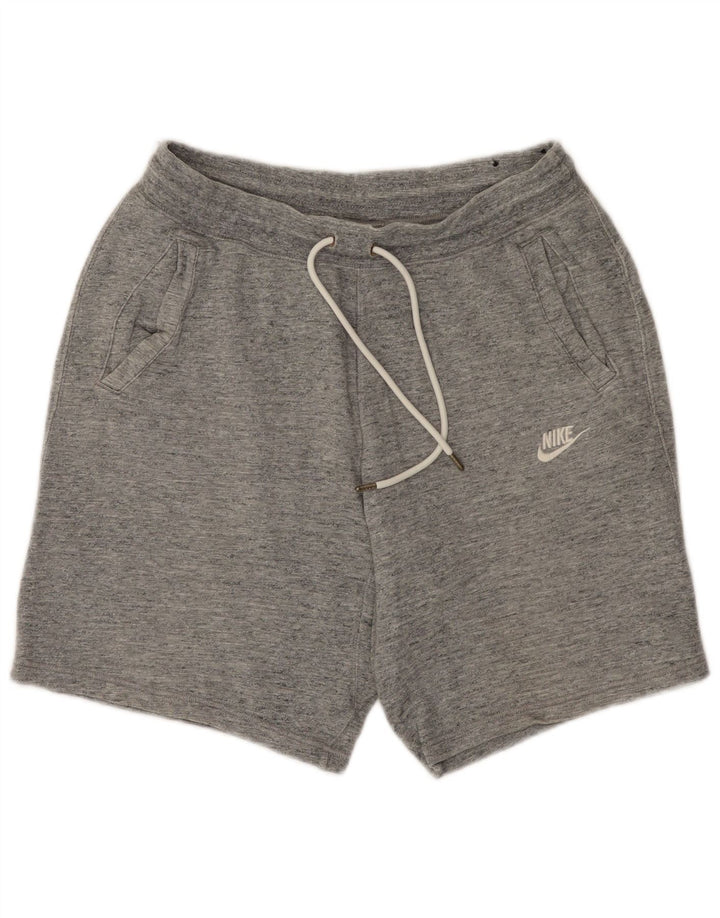 Nike Short de sport pour homme en coton moucheté gris Taille L