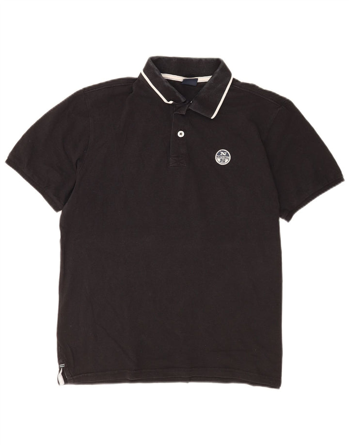 North Sails Polo Homme Petit Noir Coton