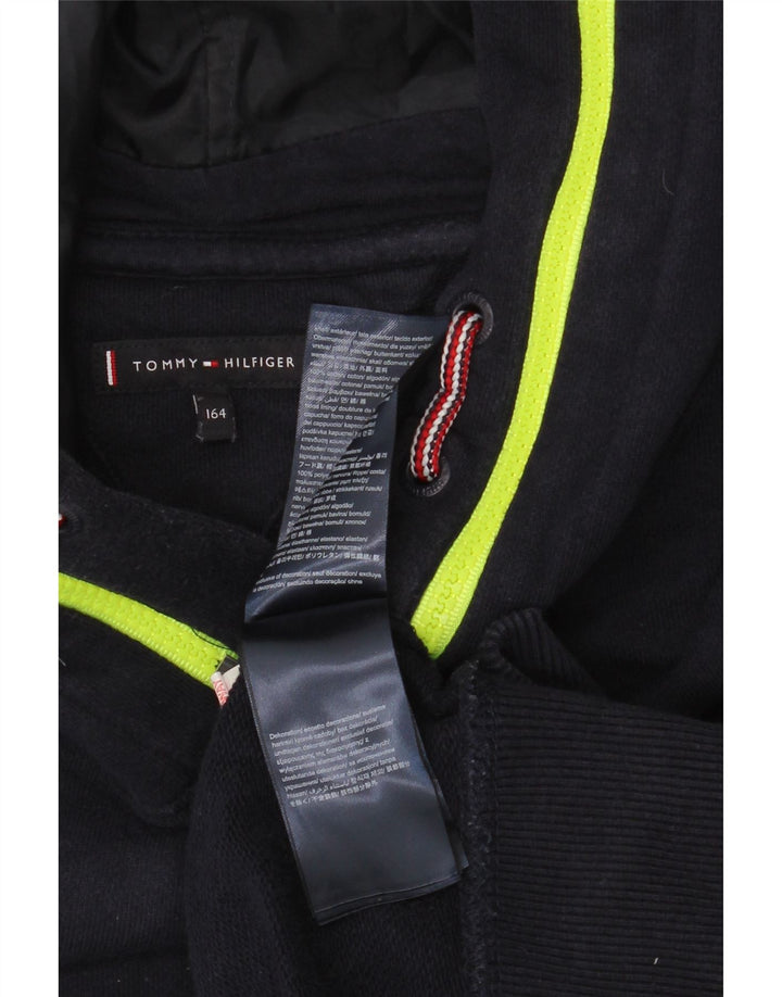 Tommy Hilfiger Pull à capuche garçon 13-14 ans Bleu marine Polyester