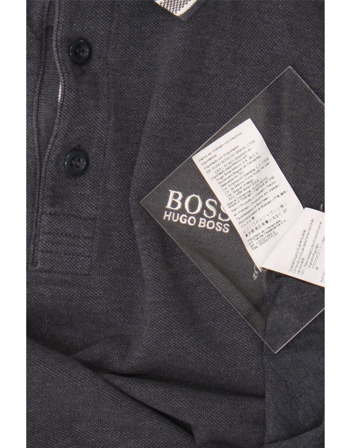 Hugo Boss Polo Regular Fit Bleu Marine Moyen Coton