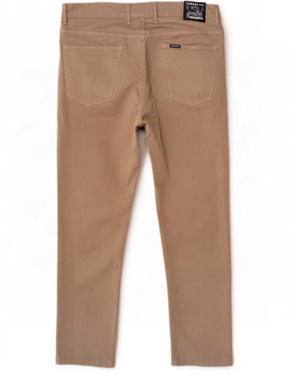 Carrera Pantalon décontracté slim 717 pour homme IT 54 2XL W38 L32 Beige Coton