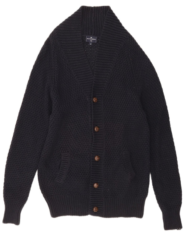 MARKS & SPENCER Pull Cardigan Homme Bleu Marine Moyen Coton
