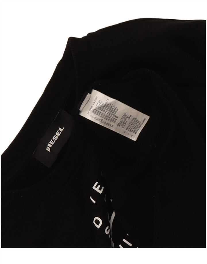 Diesel Sweat-Shirt Graphique Homme Noir Moyen