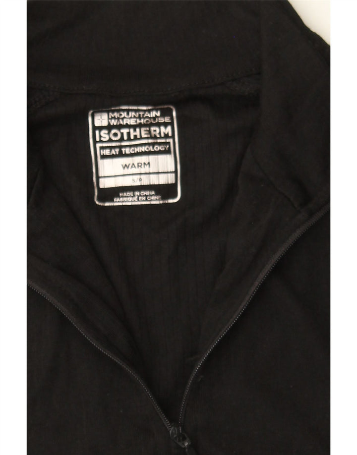 MOUNTAIN WAREHOUSE Mens Zip Neck Pullover Tracksuit Top Small Black Vintage Mountain Warehouse and Second-Hand Mountain Warehouse from Messina Hembry 