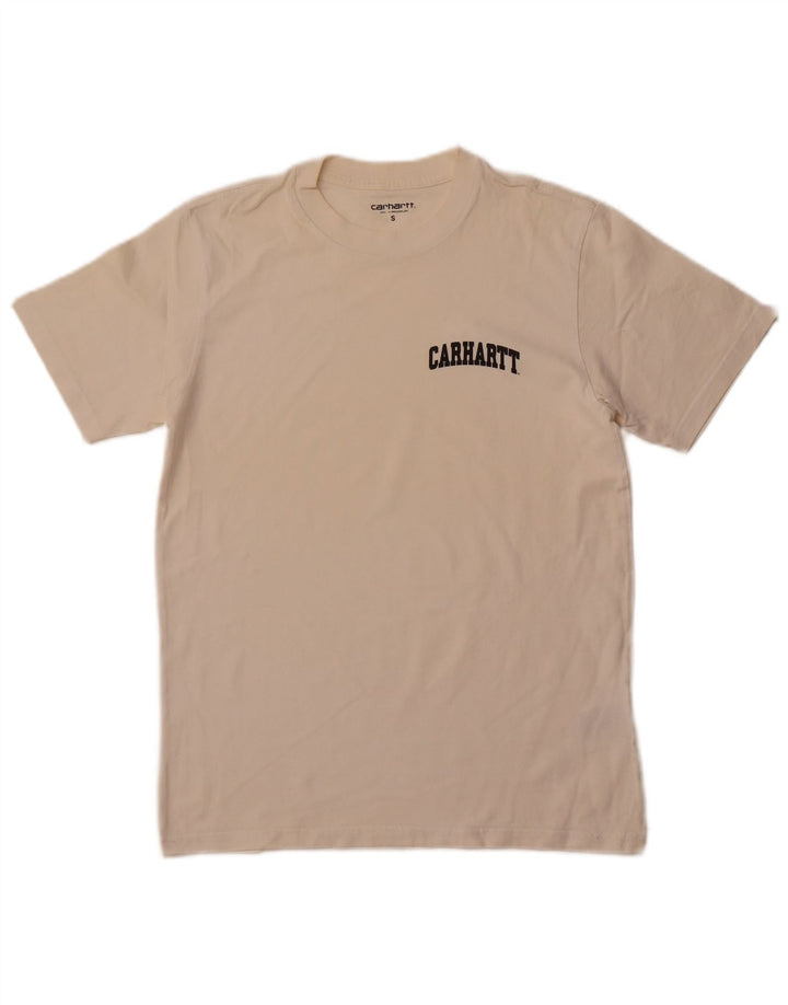 CARHARTT T-shirt graphique pour homme en coton blanc cassé