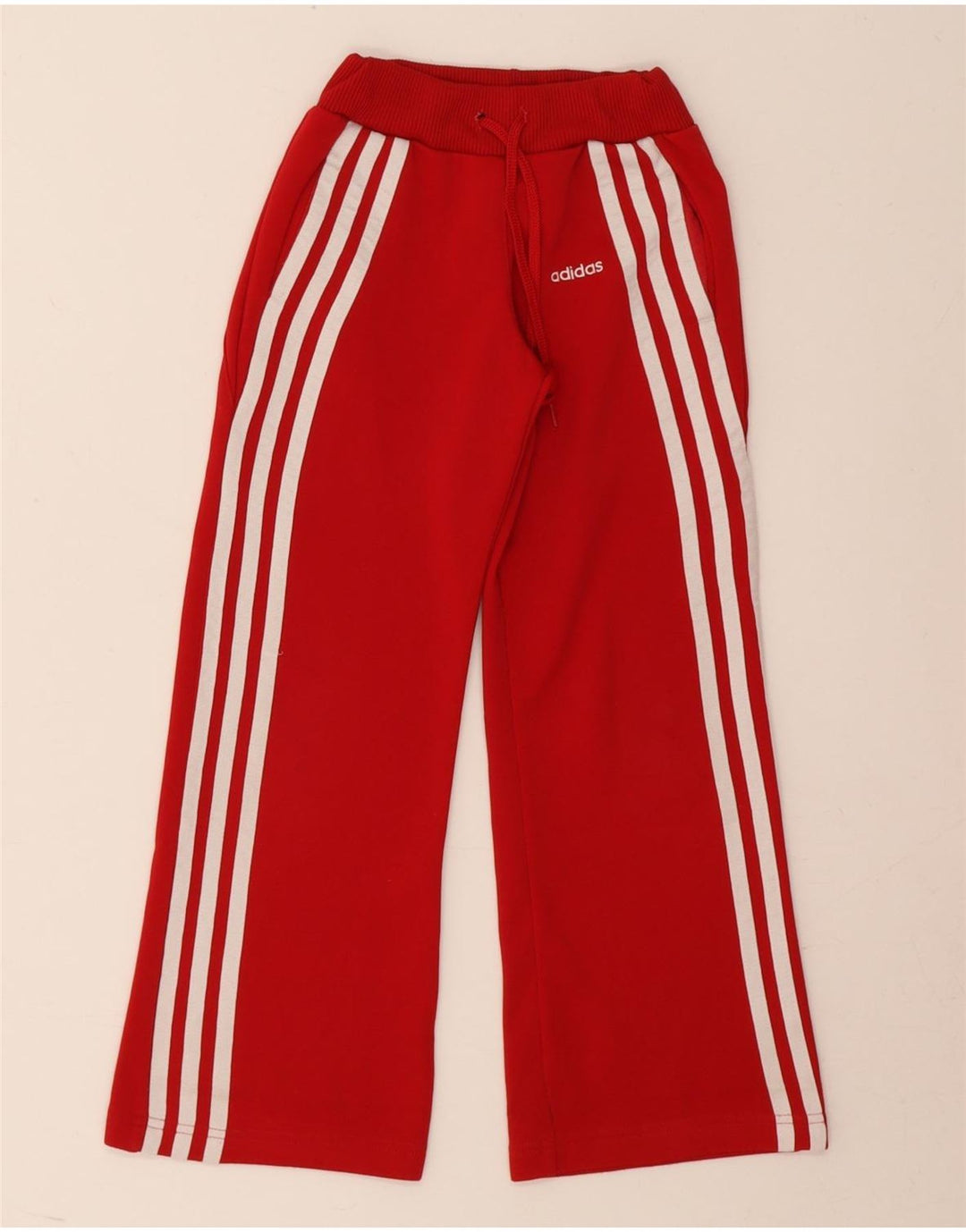 Adidas Pantalon De Survêtement Fille 7-8 Ans Rouge Polyester