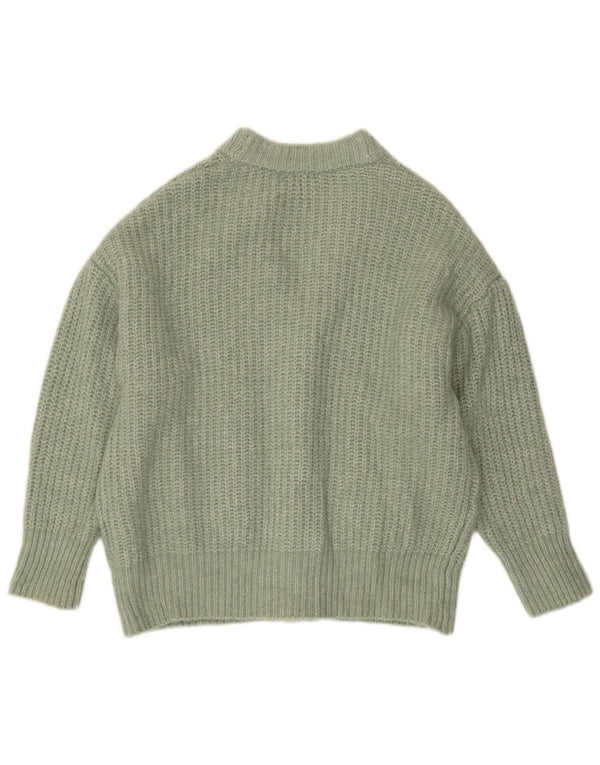 Zara Cardigan surdimensionné pour femme UK 14 Vert moyen