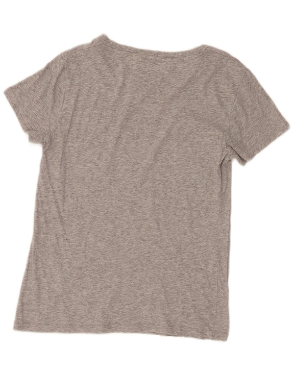 Levi's T-Shirt Graphique Femme UK 10 Small Gris Moucheté