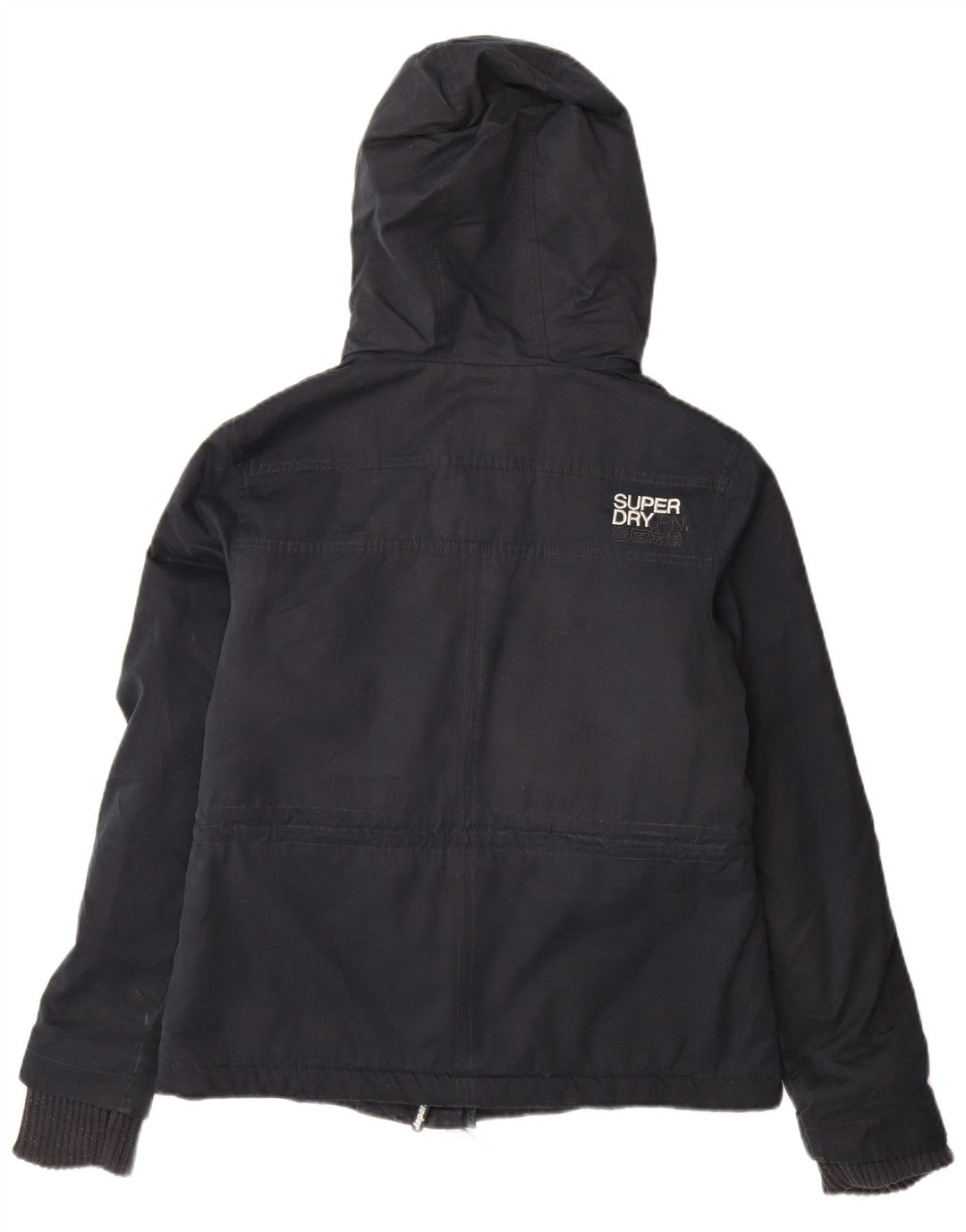 Superdry Femme The Windparka Veste Coupe-Vent UK 14 Large Bleu Marine