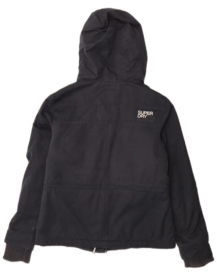 Superdry Femme The Windparka Veste Coupe-Vent UK 14 Large Bleu Marine