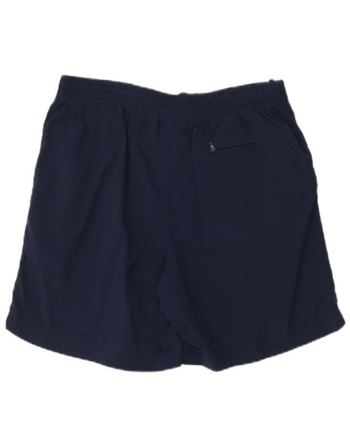 Reebok Short de Sport Homme Large Bleu Marine Nylon