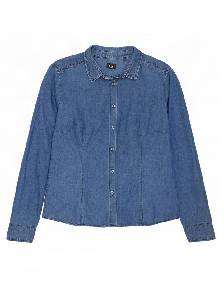 Marella Femme EMME Chemise En Jean IT 42 Bleu Moyen Coton