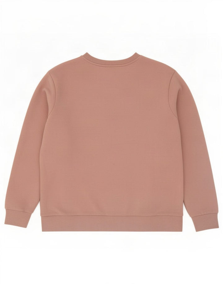 Marks & Spencer Pull-over surdimensionné pour femme UK 14 Coton rose moyen