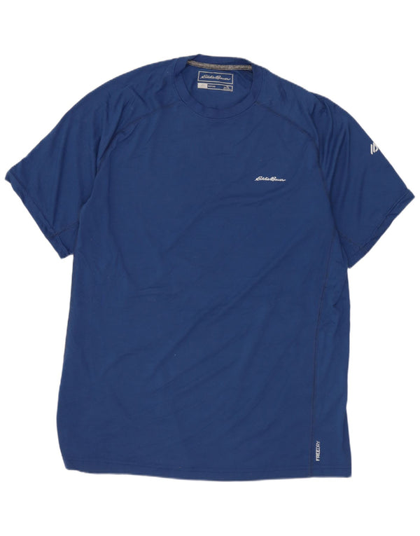 EDDIE BAUER T-Shirt Homme Haut Large Bleu Polyester