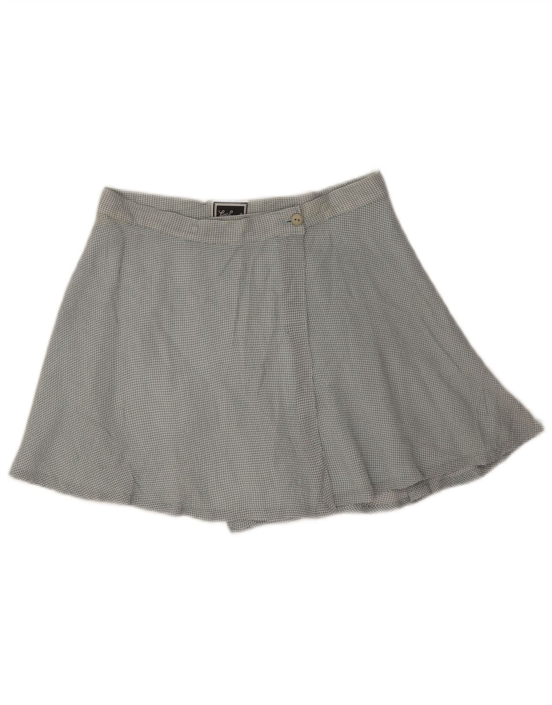 Luisa Spagnoli Mini-jupe portefeuille pour femme Medium W26 Bleu vichy