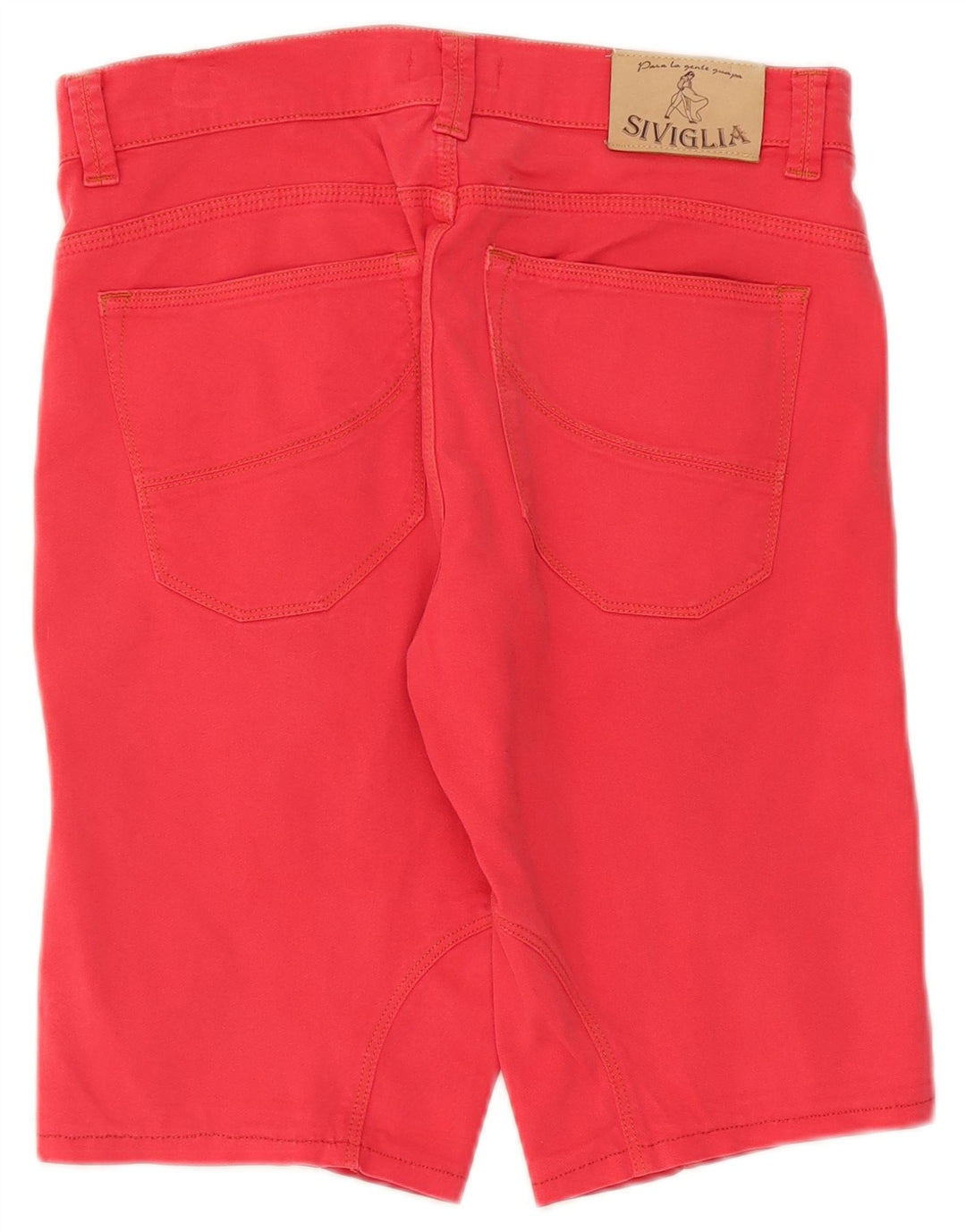 SIVIGLIA Short décontracté pour homme W31 en coton rouge moyen