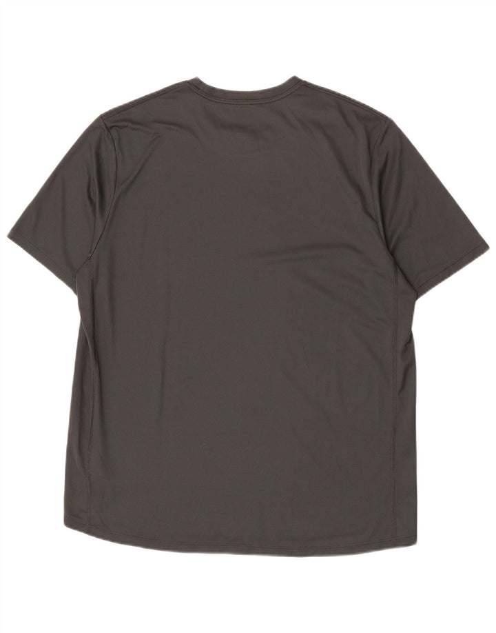 Nike Hommes Dri Fit Graphic T-Shirt Haut Large Gris Polyester