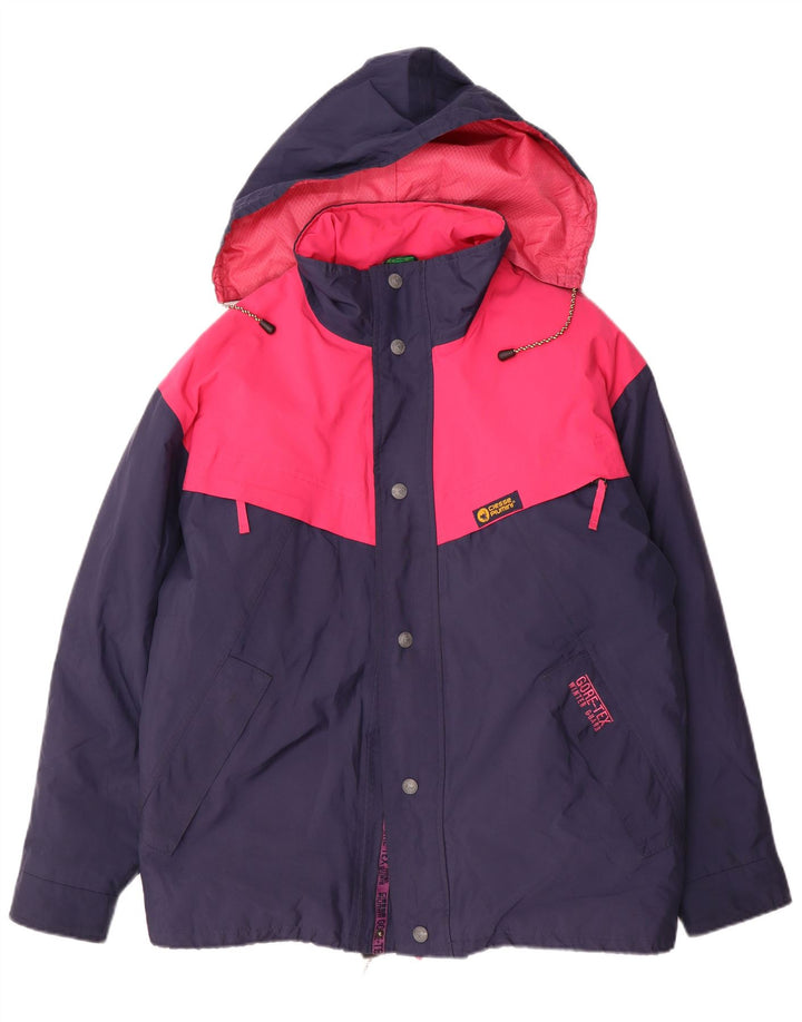 Ciesse Piumini Veste de ski à capuche pour homme IT 48 Bleu marine moyen Colourblock