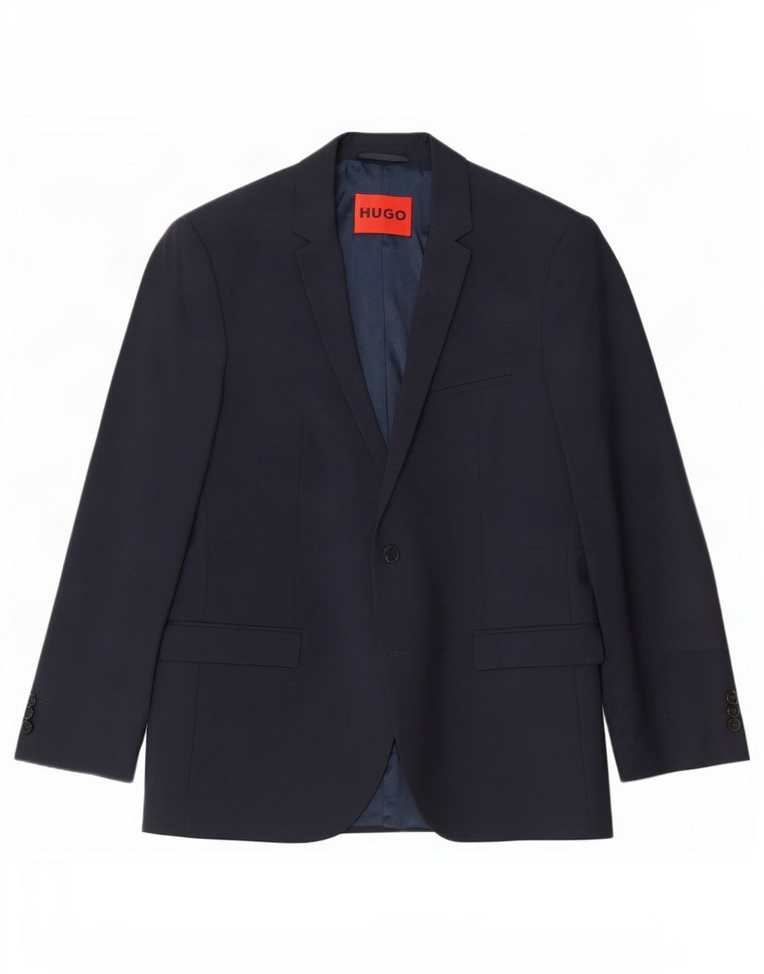 Hugo Boss Veste blazer à 2 boutons pour homme UK 54 2XL Bleu marine Laine vierge