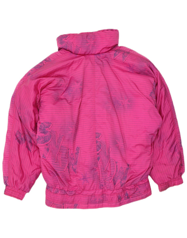 Etirel Veste de ski surdimensionnée graphique pour femme EU 40 Rose moyen rayé