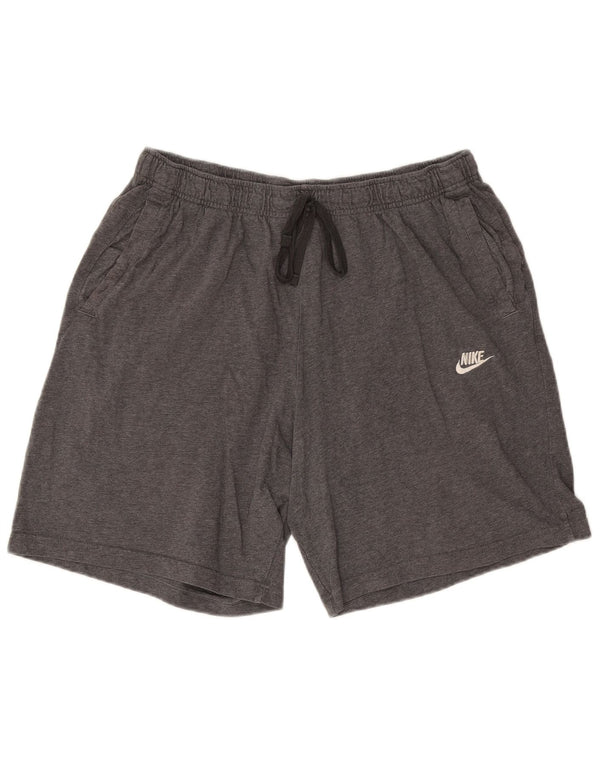 Nike Short de sport XL en coton moucheté gris pour homme