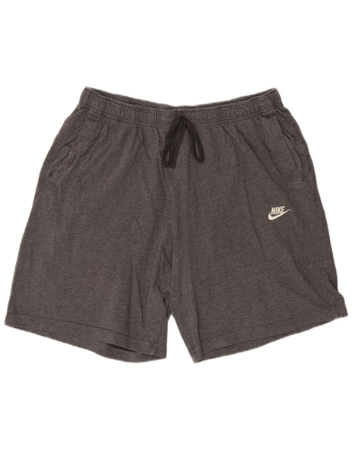 Nike Short de sport XL en coton moucheté gris pour homme