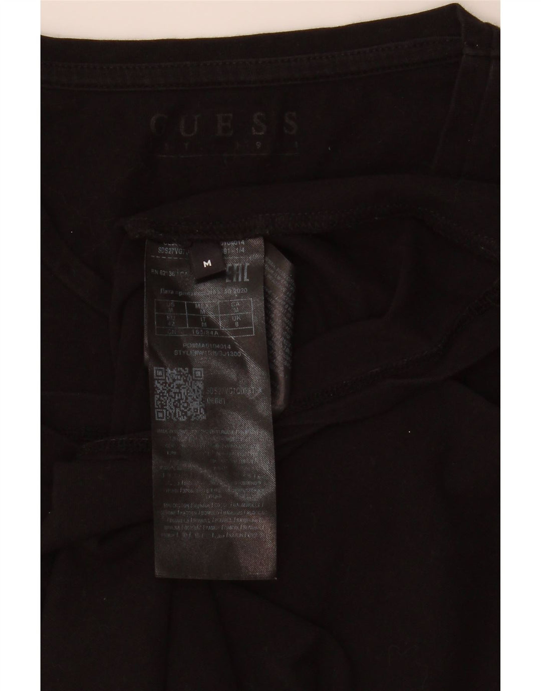 Guess T-shirt graphique pour femme UK 8 Small Noir