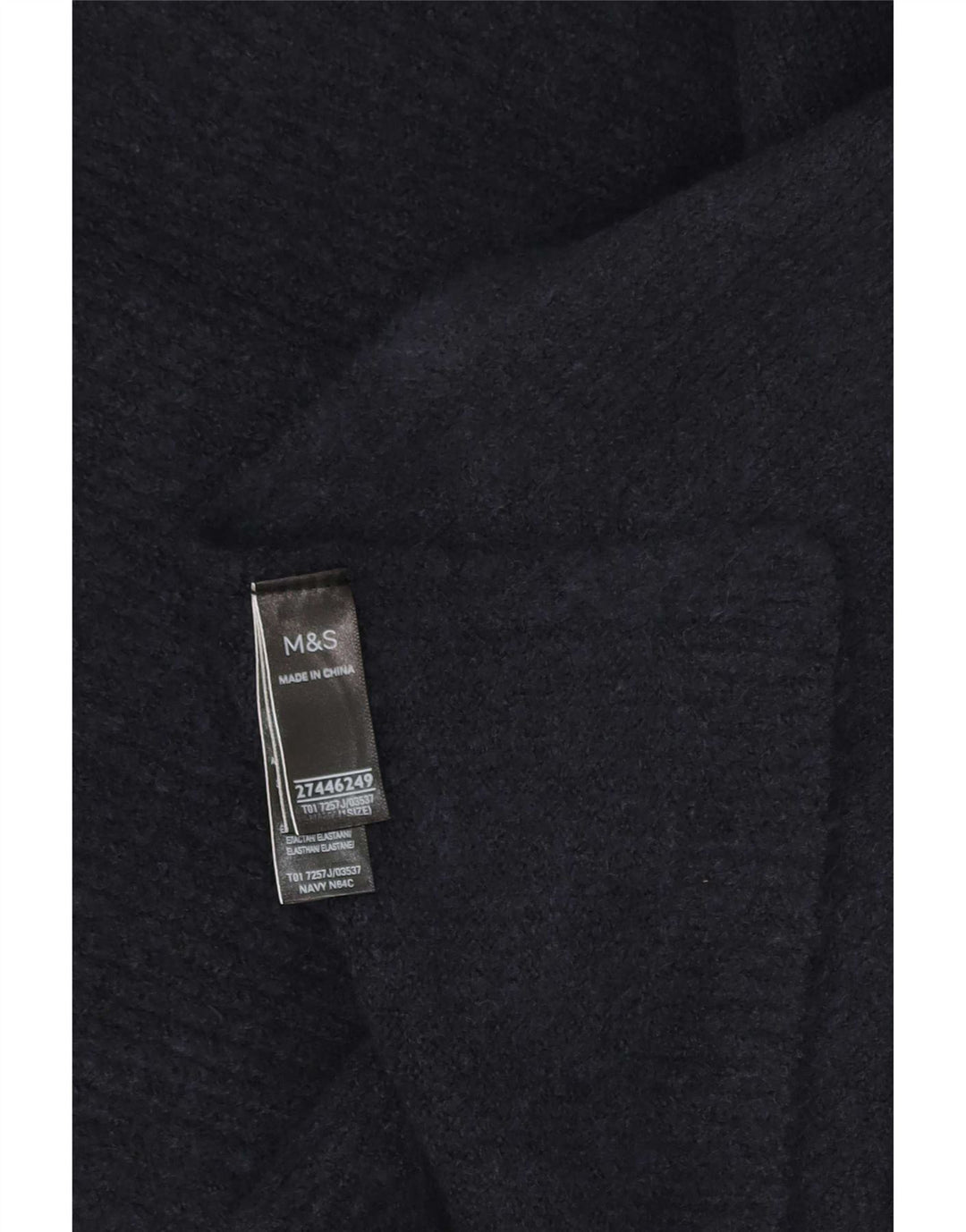 Marks & Spencer Pull Poncho Femme Taille Unique Bleu Marine Polyester