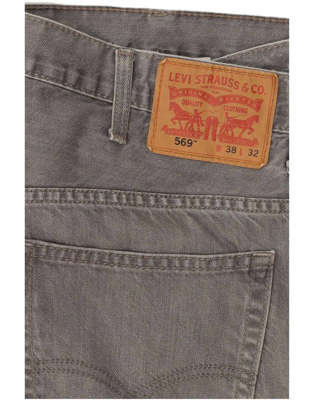 Levi's Jean Loose 569 Homme W38 L29 Gris Coton